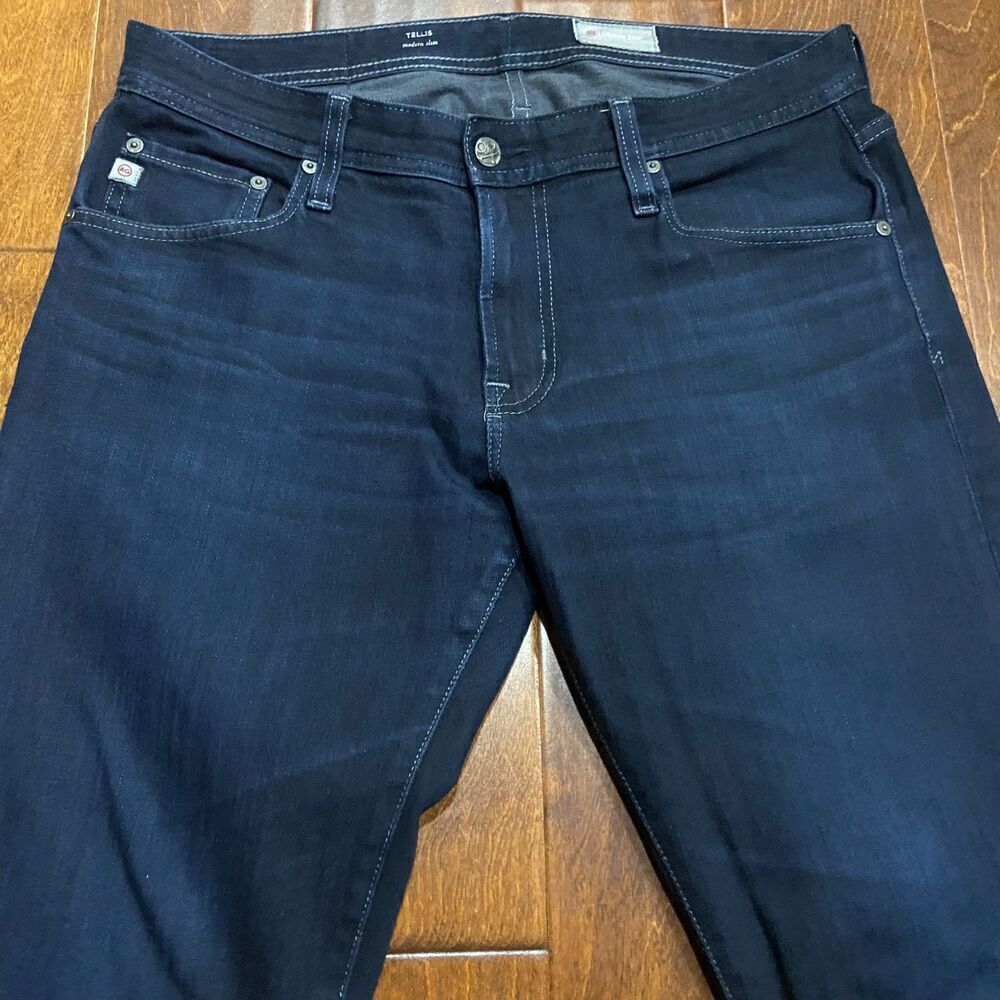Adriano Goldschmied AG Tellis Modern Slim Dark Denim Jeans Women's Size 32R - Picture 3 of 12